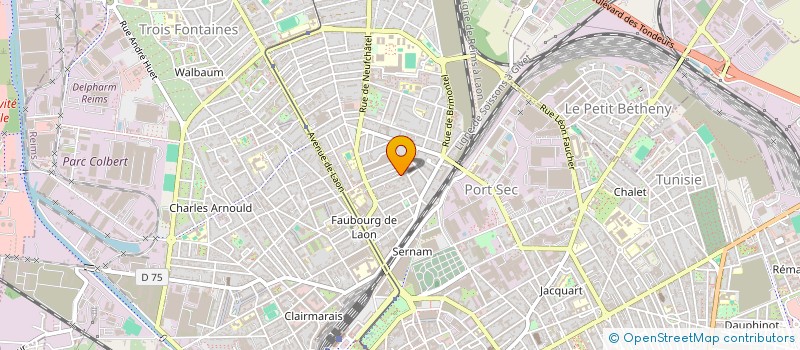 localisation de l'entreprise MADAME CLAIRE OSTRE  REIMS