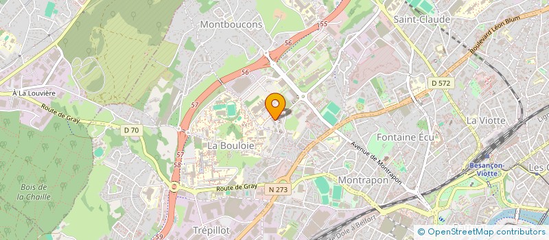 localisation de l'entreprise MADAME CLAIRE PACQUELET à BESANCON
