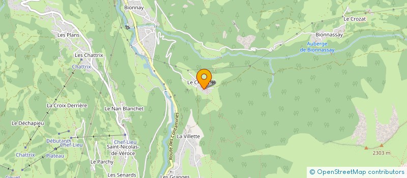 localisation de l'entreprise MADAME CLAIRE PAILLET  SAINT GERVAIS LES BAINS