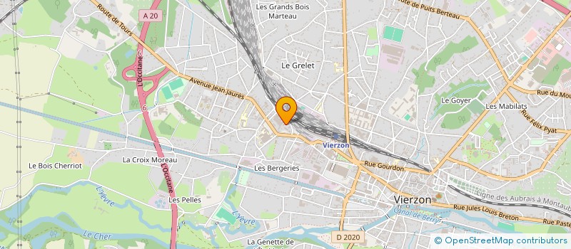 localisation de l'entreprise MADAME CLAIRE PAJON  VIERZON