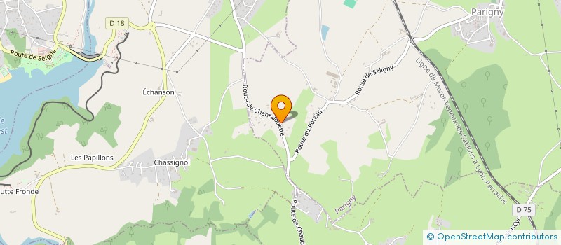 localisation de l'entreprise MADAME CLAIRE PARDON  PARIGNY