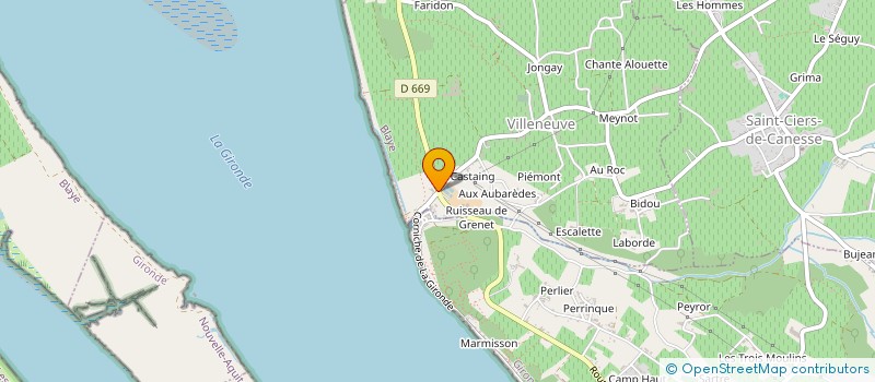 localisation de l'entreprise MADAME CLAIRE PARIES à BAYON-SUR-GIRONDE