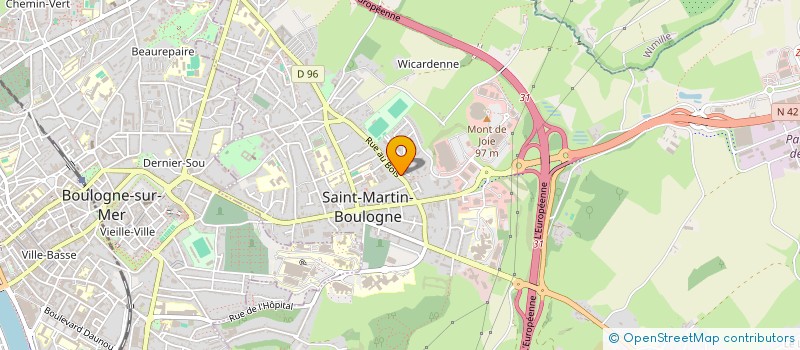localisation de l'entreprise MADAME CLAIRE PARIS à SAINT-MARTIN-BOULOGNE