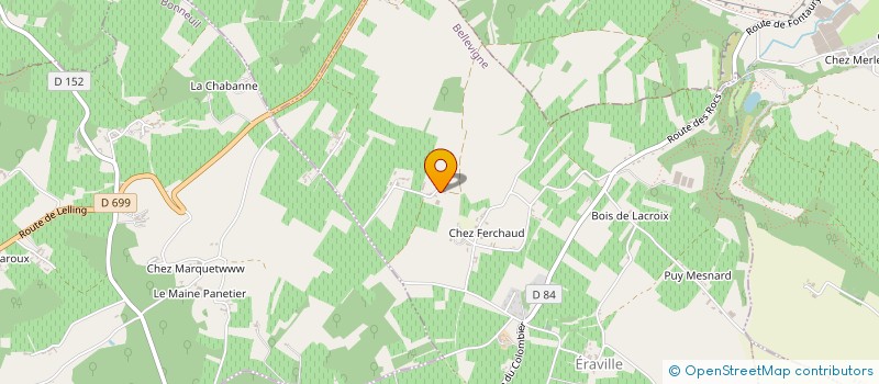 localisation de l'entreprise MADAME CLAIRE PASQUET à BELLEVIGNE