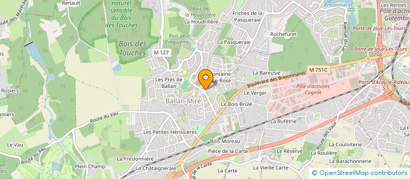 localisation de l'entreprise MADAME CLAIRE PASQUIER  BALLAN-MIRE