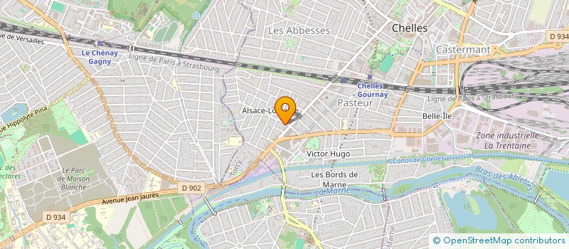 localisation de l'entreprise MADAME CLAIRE PASTIER  CHELLES