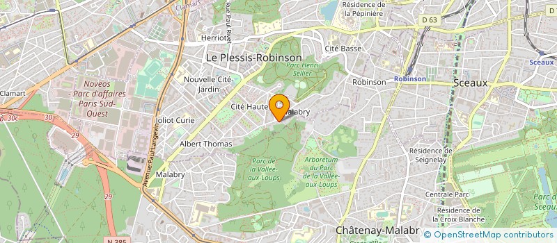 localisation de l'entreprise MADAME CLAIRE PATRIS à LE PLESSIS-ROBINSON