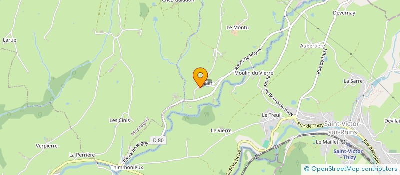 localisation de l'entreprise MADAME CLAIRE PEILLOD  COMBRE