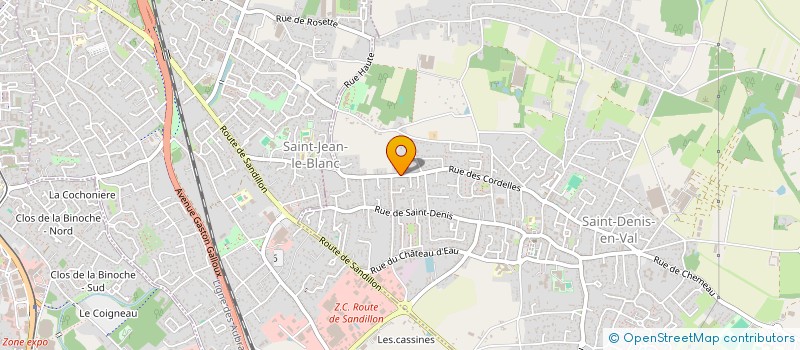 localisation de l'entreprise MADAME CLAIRE PELISSIE à SAINT-DENIS-EN-VAL