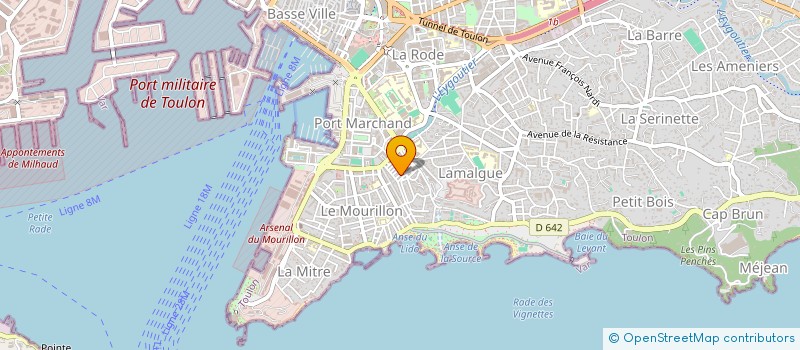 localisation de l'entreprise MADAME CLAIRE PENOT  TOULON