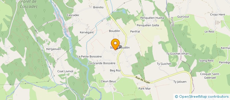 localisation de l'entreprise MADAME CLAIRE PENVEN  SCAER