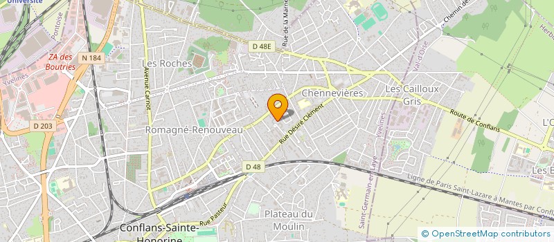 localisation de l'entreprise MADAME CLAIRE PERISSAT  CONFLANS-SAINTE-HONORINE