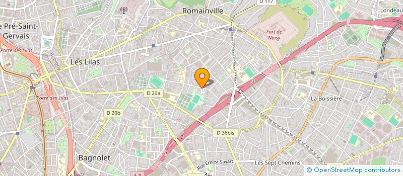 localisation de l'entreprise MADAME CLAIRE PERNA à BAGNOLET
