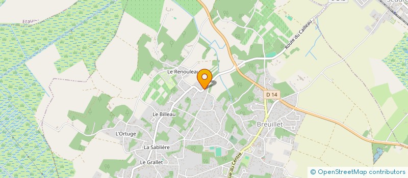 localisation de l'entreprise MADAME CLAIRE PERONNEAU  BREUILLET