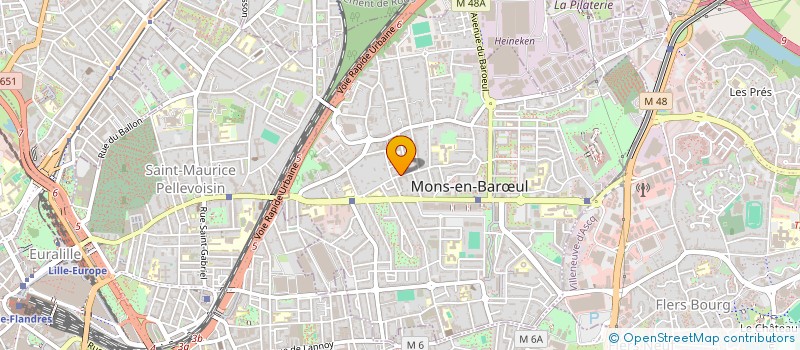 localisation de l'entreprise MADAME CLAIRE PERREAU  MONS-EN-BARUL