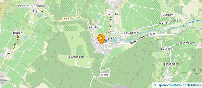 localisation de l'entreprise MADAME CLAIRE PERRET à LUGNY