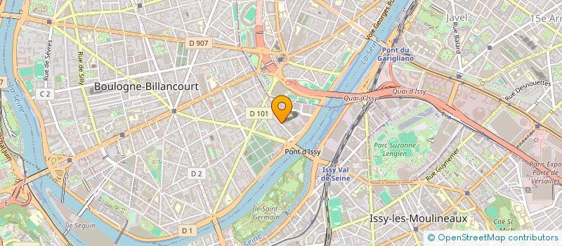 localisation de l'entreprise MADAME CLAIRE PERRET  BOULOGNE-BILLANCOURT