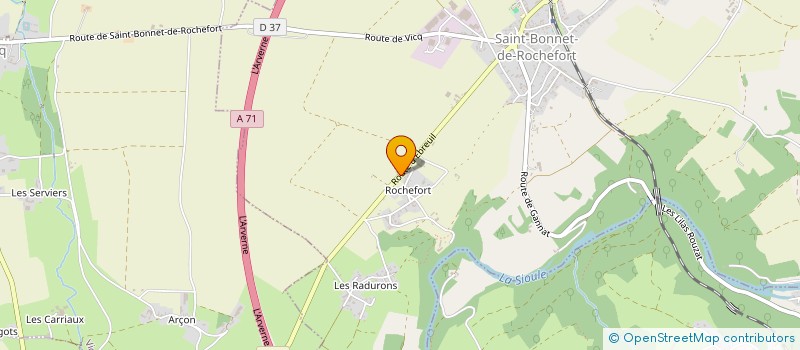 localisation de l'entreprise MADAME CLAIRE PESCHEUX à SAINT-BONNET-DE-ROCHEFORT