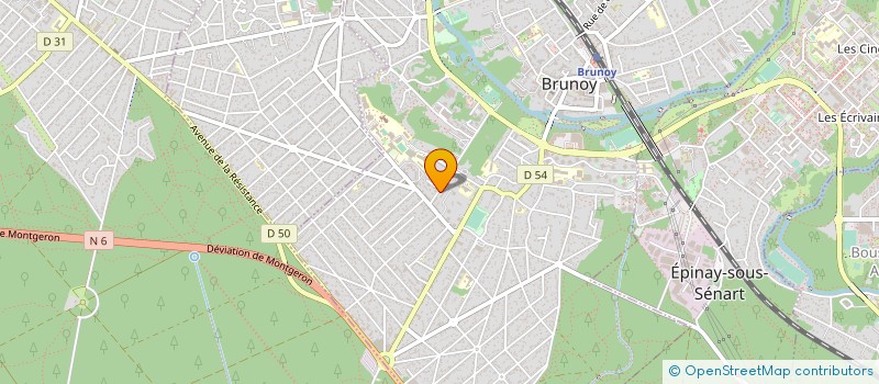 localisation de l'entreprise MADAME CLAIRE PETIT  BRUNOY