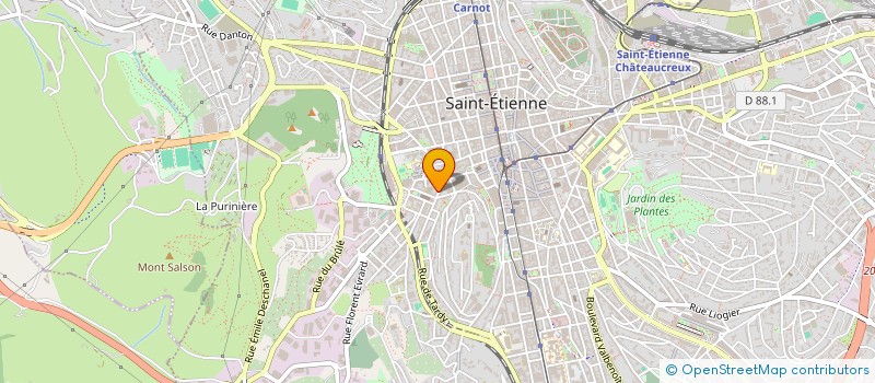 localisation de l'entreprise MADAME CLAIRE PETIT  SAINT-ETIENNE