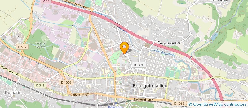 localisation de l'entreprise MADAME CLAIRE PETRIE à BOURGOIN-JALLIEU