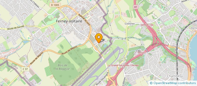localisation de l'entreprise MADAME CLAIRE PETTERSEN à FERNEY-VOLTAIRE