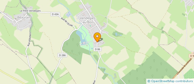 localisation de l'entreprise MADAME CLAIRE PEUBLE à VENDEGIES-AU-BOIS