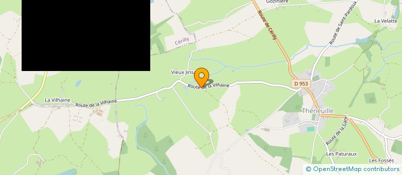 localisation de l'entreprise MADAME CLAIRE PEYSSON  THENEUILLE