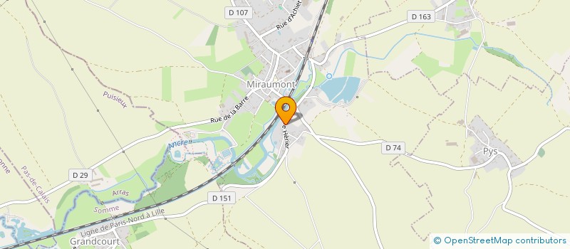 localisation de l'entreprise MADAME CLAIRE PHILIPPE  MIRAUMONT