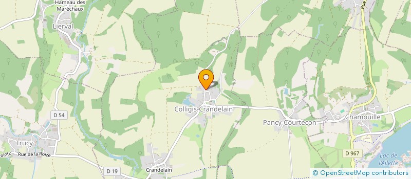 localisation de l'entreprise MADAME CLAIRE PHILIPPOT  COLLIGIS-CRANDELAIN