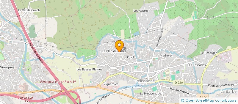 localisation de l'entreprise MADAME CLAIRE PIETRI à PELISSANNE