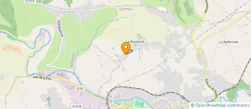 localisation de l'entreprise MADAME CLAIRE PINOSA  CARMAUX