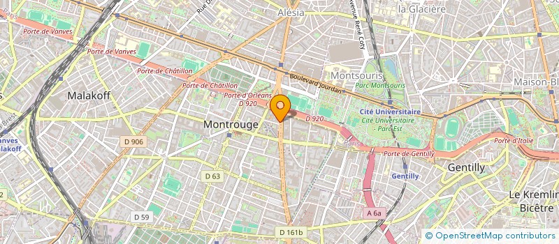 localisation de l'entreprise MADAME CLAIRE PLANAVERGNE  MONTROUGE