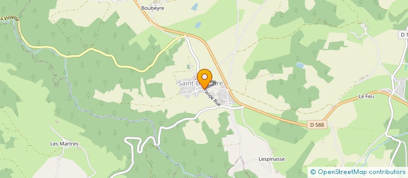 localisation de l'entreprise MADAME CLAIRE PLANCHE à SAINT-BEAUZIRE