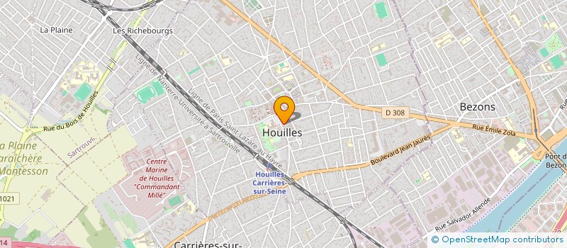 localisation de l'entreprise MADAME CLAIRE PLANQUETTE  HOUILLES