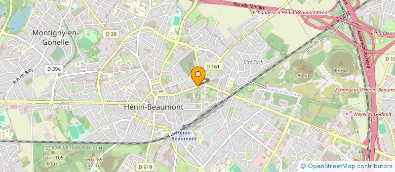 localisation de l'entreprise MADAME CLAIRE PODEVIN à HENIN-BEAUMONT