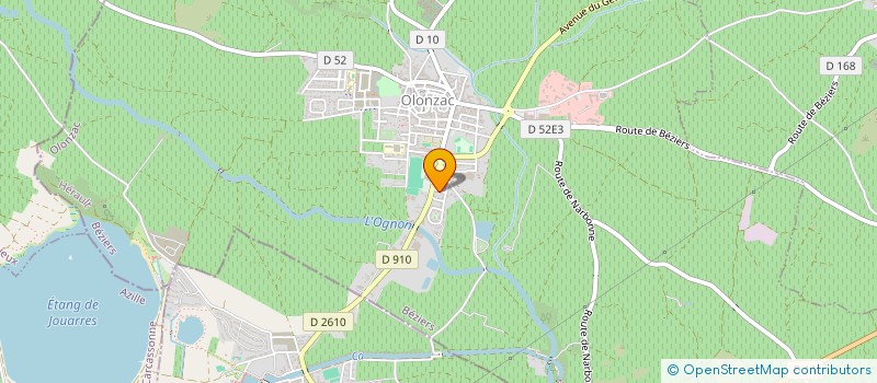 localisation de l'entreprise MADAME CLAIRE POINSIGNON-BLANCARD  OLONZAC