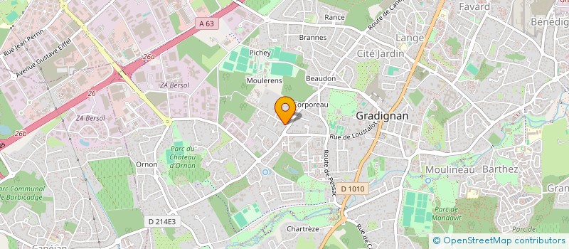 localisation de l'entreprise MADAME CLAIRE POIRIER à GRADIGNAN