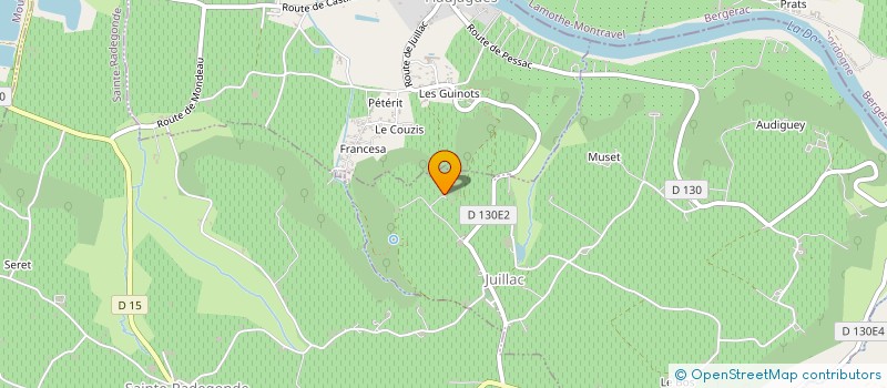 localisation de l'entreprise MADAME CLAIRE PONCET  JUILLAC