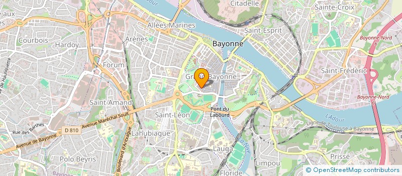 localisation de l'entreprise MADAME CLAIRE PORRE  BAYONNE