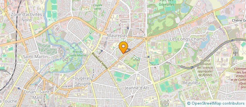 localisation de l'entreprise MADAME CLAIRE POTTIER  RENNES