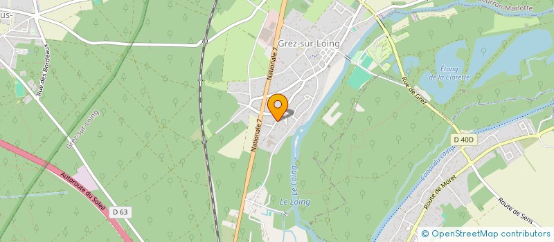 localisation de l'entreprise MADAME CLAIRE POULLOT  GREZ-SUR-LOING