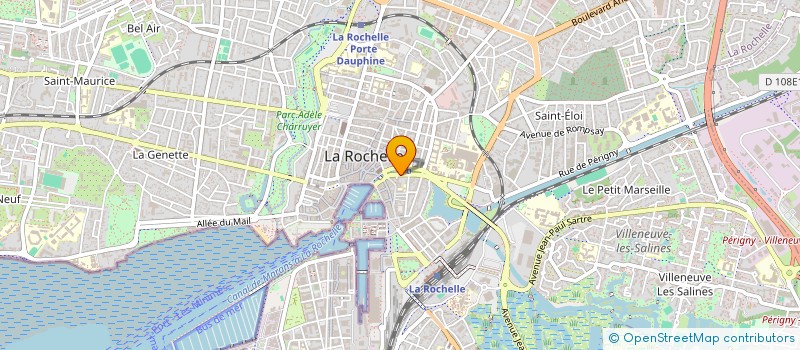 localisation de l'entreprise MADAME CLAIRE POURIN  LA ROCHELLE