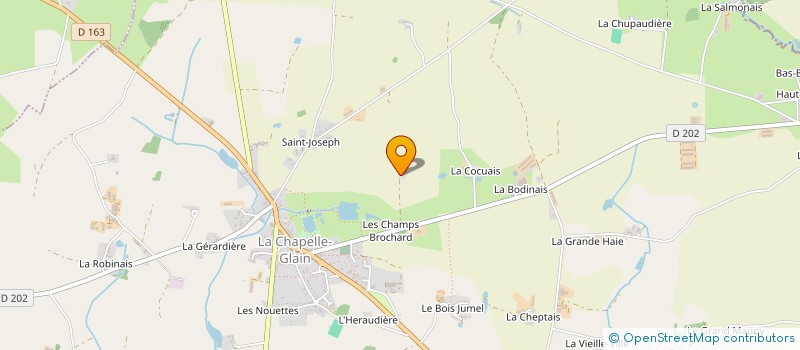 localisation de l'entreprise MADAME CLAIRE PRIOU à LA CHAPELLE-GLAIN