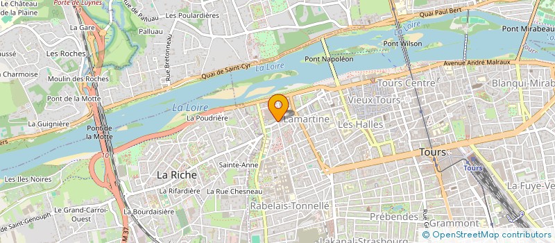localisation de l'entreprise MADAME CLAIRE PROUTEAU  TOURS