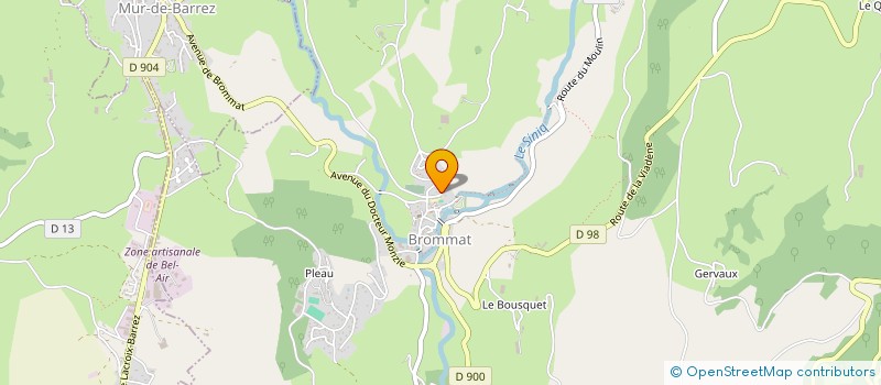 localisation de l'entreprise MADAME CLAIRE PRUNET  BROMMAT