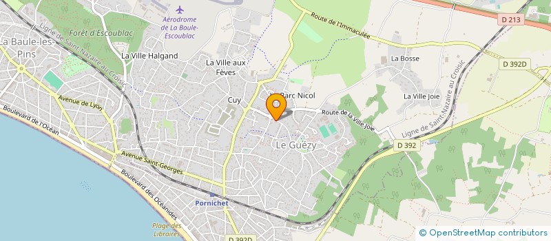 localisation de l'entreprise MADAME CLAIRE PUBERT à LA BAULE-ESCOUBLAC