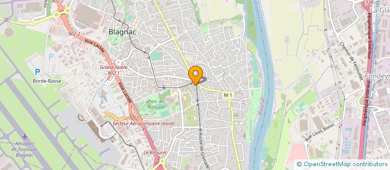 localisation de l'entreprise MADAME CLAIRE PUECH  BLAGNAC