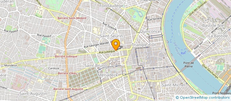 localisation de l'entreprise MADAME CLAIRE PUJADE à BORDEAUX