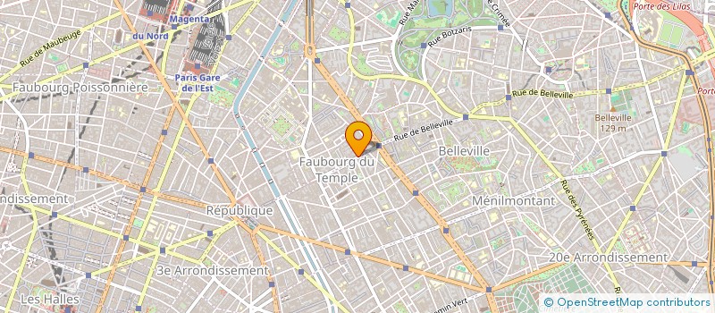 localisation de l'entreprise MADAME CLAIRE PUYFOULHOUX à PARIS